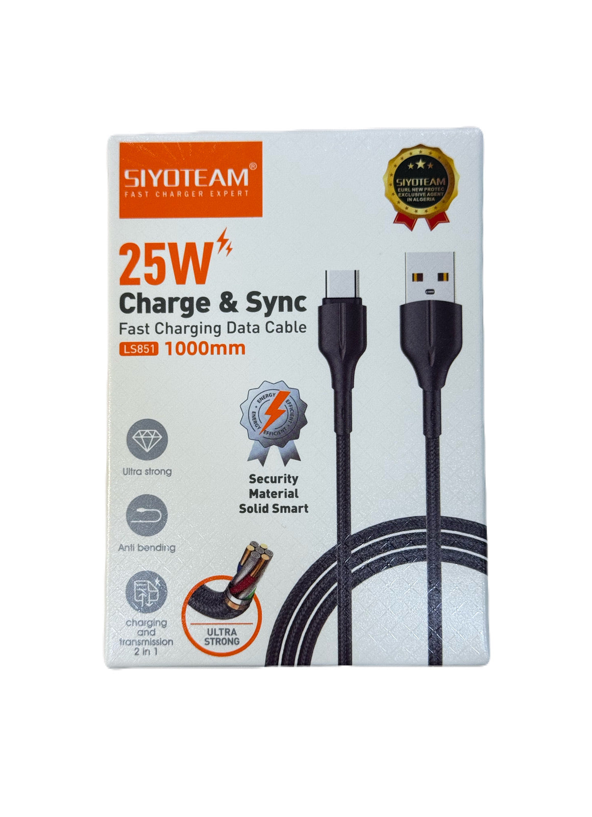 Fast Charging Data Cable 25W Type C