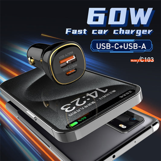 LDNIO Fast car charger 60W