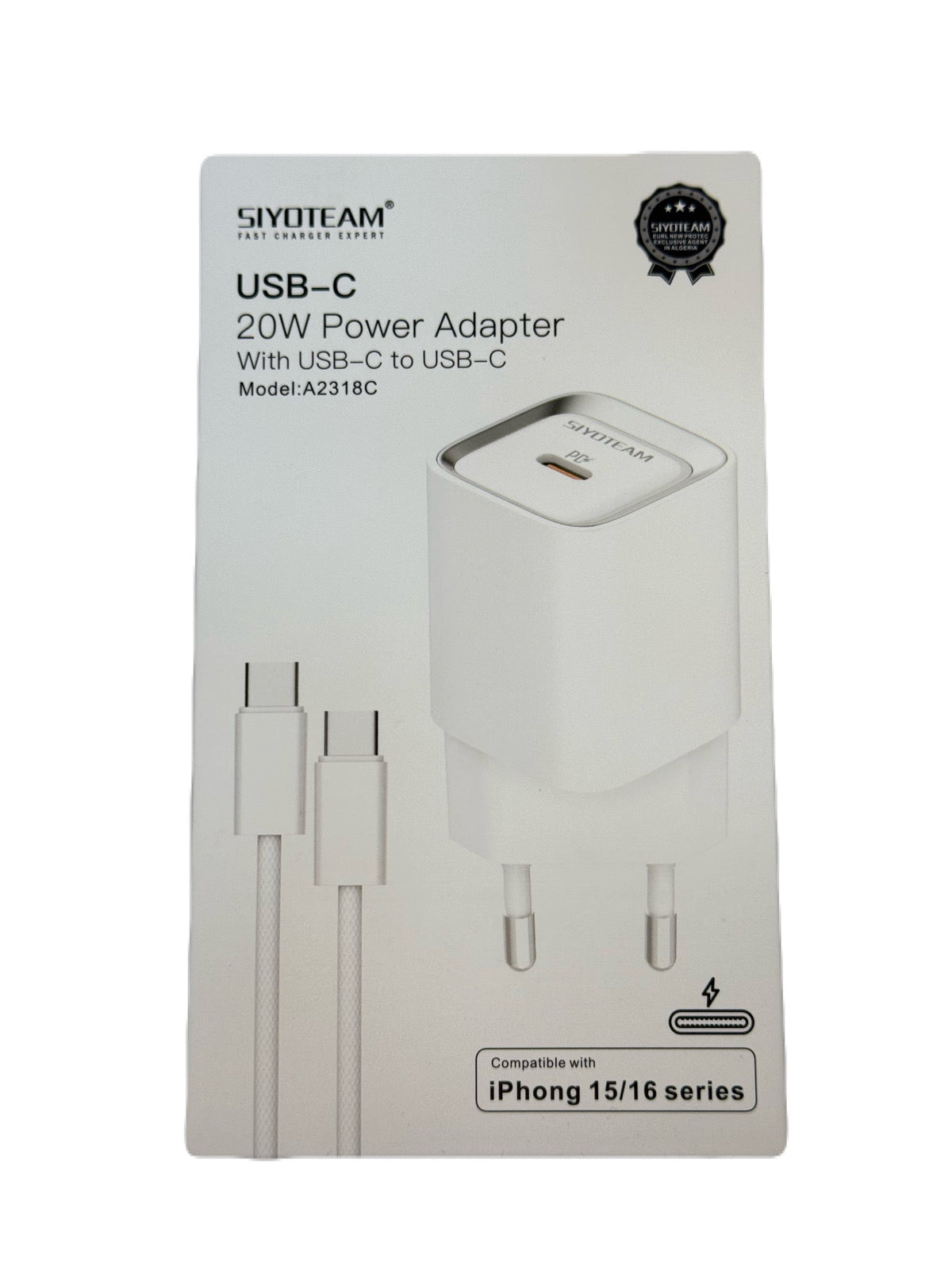 Siyoteam Power Adapter 20W USB-C