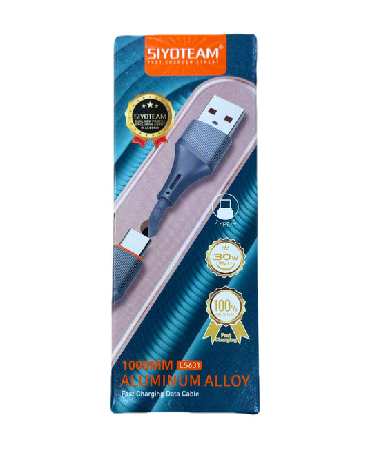 Siyoteam Fast Charging Data Cable 30W Type C
