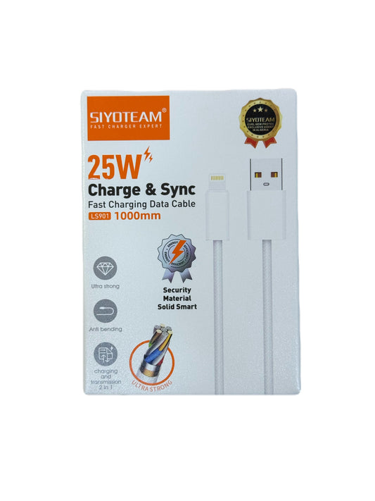 Fast Charging Data Cable 25W Usb-Lightning 1M